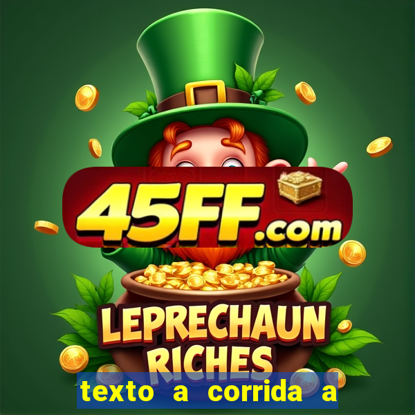 texto a corrida a lagarta lili